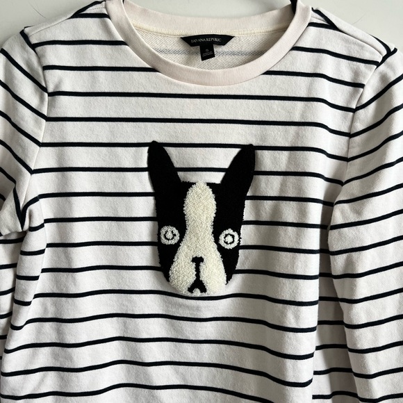 BANANA REPUBLIC Boston/Frenchie Sweatshirt Sz small - Picture 6 of 11